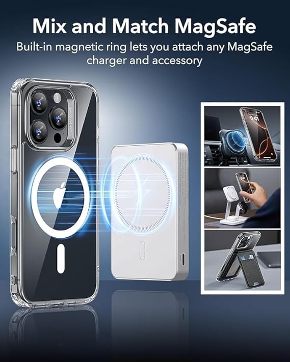 MagSafe Compatible Magnetic Phone Case | Military-Grade Shock Protection for iPhone 16 Series Nawazia