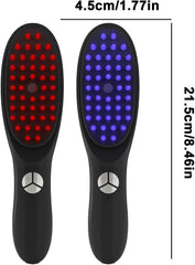 Electric Scalp Massage Comb - LED Light, 3 Vibration Modes, Rechargeable Hair Growth & Stress Relief Tool Nawazia