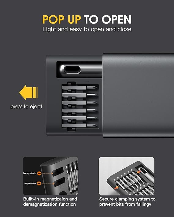 51-in-1 Precision Screwdriver Set | Portable Magnetic Screwdriver Kit with 48 Bits for Torx, Hex & Small Repairs Nawazia