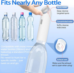 Electric Portable Bidet Sprayer – USB Rechargeable, High-Pressure Hygiene Solution with 400mL Large Bottle for Travel, Postpartum, and Baby Cleaning Nawazia