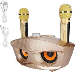 Wireless Bluetooth Speaker with Dual Microphone Set | Portable Karaoke System for Home, Parties & Events Nawazia