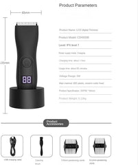 Electric Hair Trimmer & Shaver for Men | Body Groomer for Groin, Ball & Pubic Hair | Replaceable Ceramic Blade Nawazia