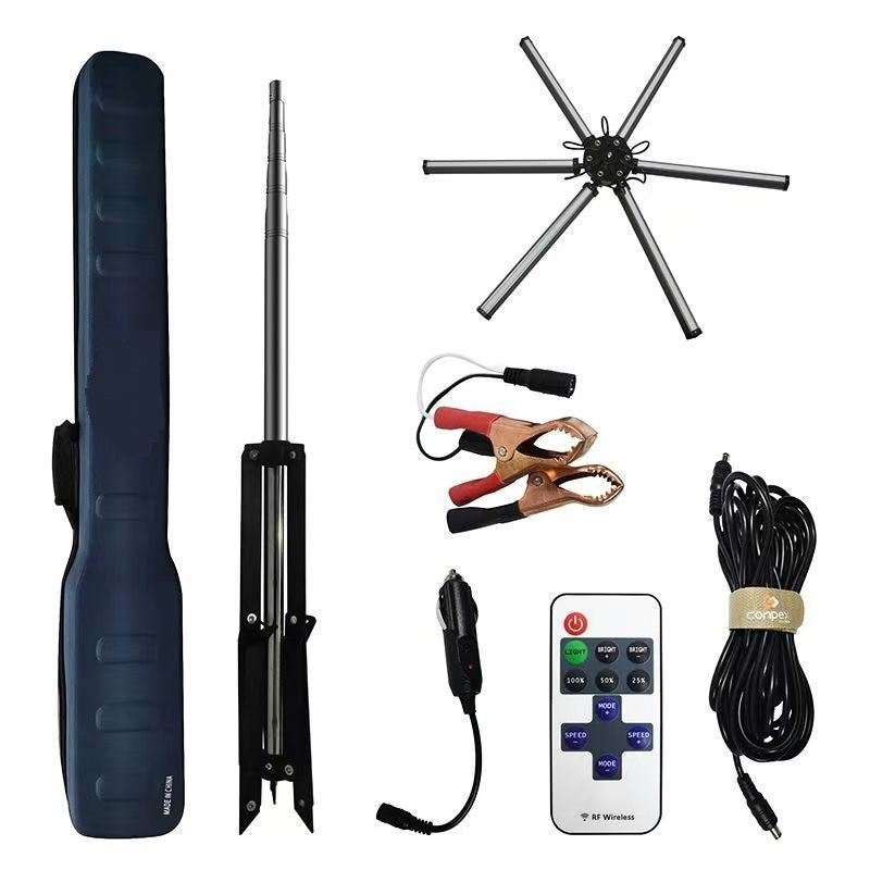 Adjustable Telescopic Adventure Light | Remote-Controlled LED Fishing Light for Camping, BBQs & Picnics Nawazia