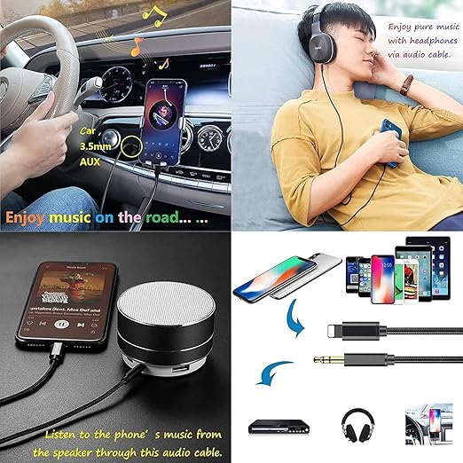 GAC-365 Type-C to 3.5mm Aux Audio Cable | 100cm Plug & Play Audio Cable | Durable Design for Car, Home, & On-the-Go Use | High-Quality Sound Output Nawazia