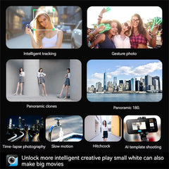 Q18 Mobile Phone Selfie Stick | Anti-Shake Gimbal Stabilizer, Single-Axis Tripod & Fill Light | Ultimate Handheld Content Creation Tool Nawazia