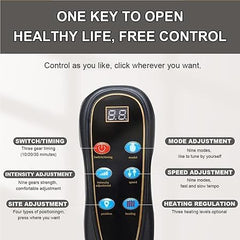 Full Body Massage Mat with Heat – 10 Vibrating Motors for Neck, Back, Waist, and Spine Relief | Vibration, Kneading, and Heat Therapy Nawazia