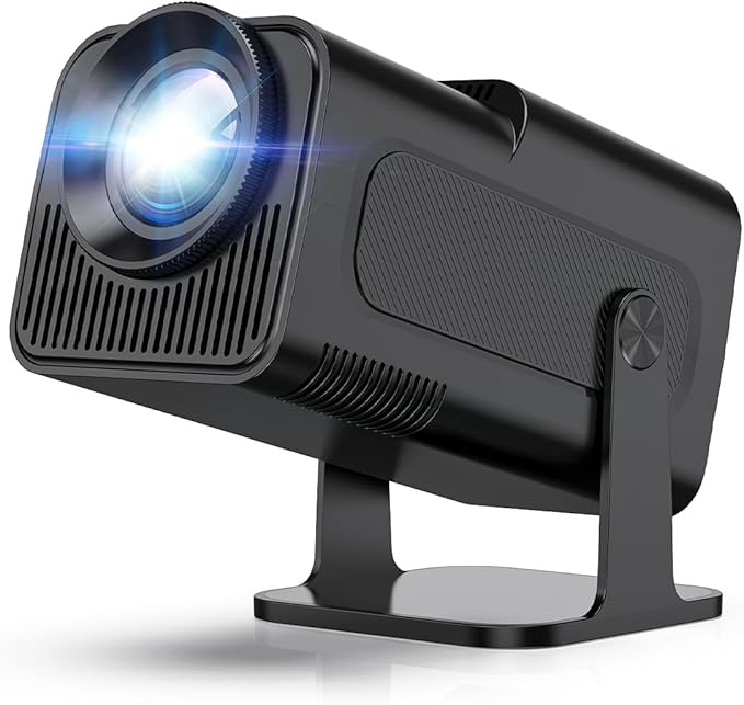 Android 11 HY320 Projector | 390 ANSI Lumens | 4K Native 1080p Dual WiFi6 & BT5.0 | Portable Outdoor Cinema | HY300 Upgrade Nawazia