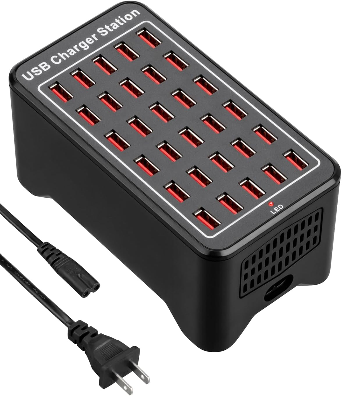 30-Port USB Charging Hub – 150W High-Speed Multi-Device Charger for Smartphones, Tablets, and More Nawazia