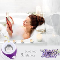 Facial Steamer | Professional Face Sauna Mask & Steam Inhaler | Moisturizer with Aroma Diffuser (Purple) Nawazia