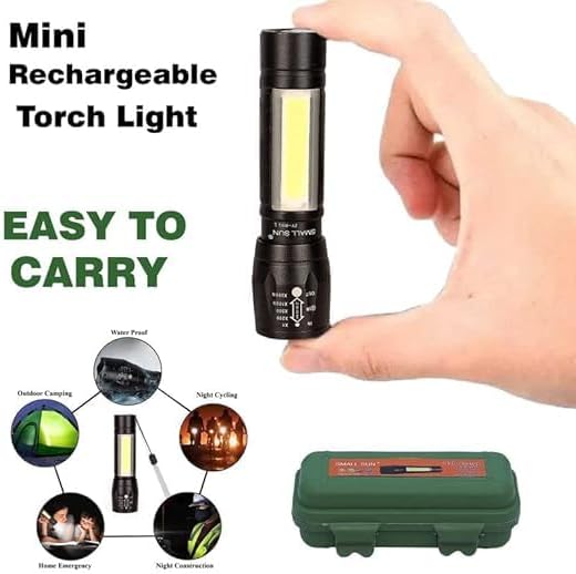 Adjustable Focus Torch Flashlight | Water-Resistant, 5 Modes for Camping & Emergencies Nawazia