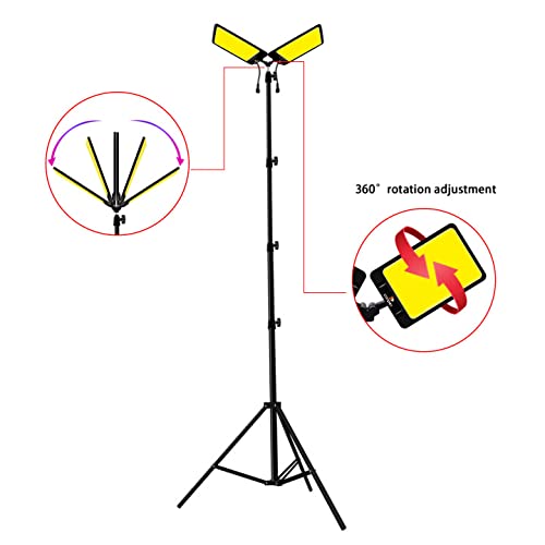 LED Work Light with Telescoping Tripod | 20,000 Lumen Dual-Head Adjustable Stand for Outdoor & Indoor Tasks Nawazia