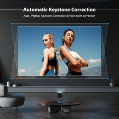 Android 11 HY320 Projector | 390 ANSI Lumens | 4K Native 1080p Dual WiFi6 & BT5.0 | Portable Outdoor Cinema | HY300 Upgrade Nawazia