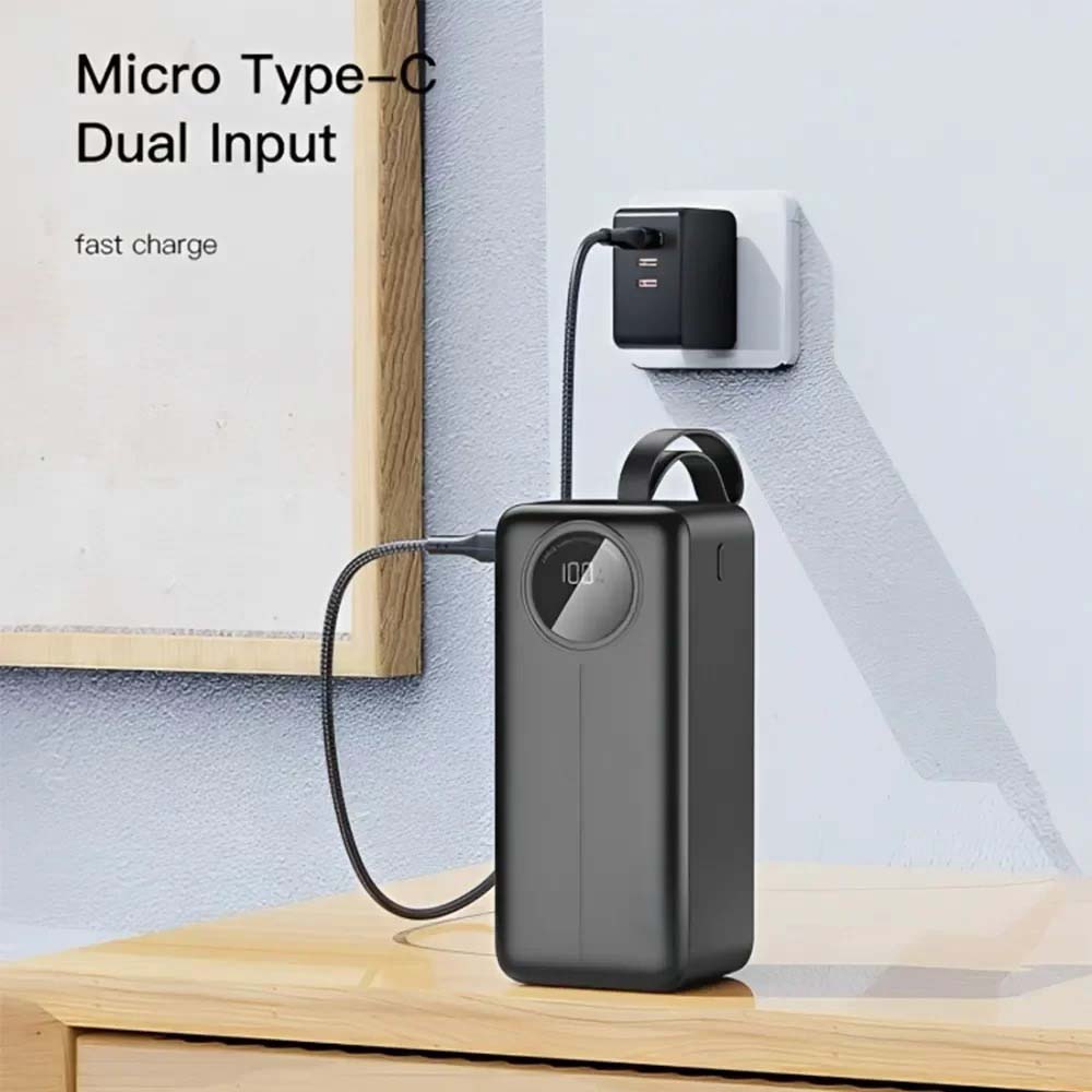 LCD Digital Display Power Bank – 30000mAh Portable Charger with High-Speed Charging Nawazia