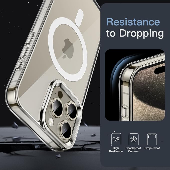 MagSafe Compatible Magnetic Phone Case | Military-Grade Protection for iPhone 15 Series Nawazia