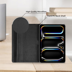 iPad Pro 11" 2024 (M4) Case - 360° Rotating Smart Folio Cover with Auto Sleep/Wake & Multi-Angle Stand (Multi-Color) Nawazia