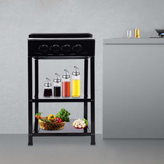 4-in-1 Gas Stove: 3 Burner + Hot Plate with Stand – Durable & Efficient Cooking Solution Nawazia