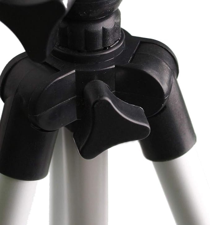 ETH-337: Black and Silver 50-Inch Camera Tripod Stand for Canon EOS Series (1100D, 500D, 550D, 600D) Nawazia