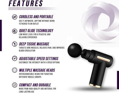 Deep Tissue Percussion Massage Gun | Compact & Powerful Muscle Relaxation Tool Nawazia