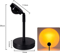 180° Rotatable USB Rechargeable Sunset Light Projector | Relaxing LED Night Light for Kids & Adults Nawazia