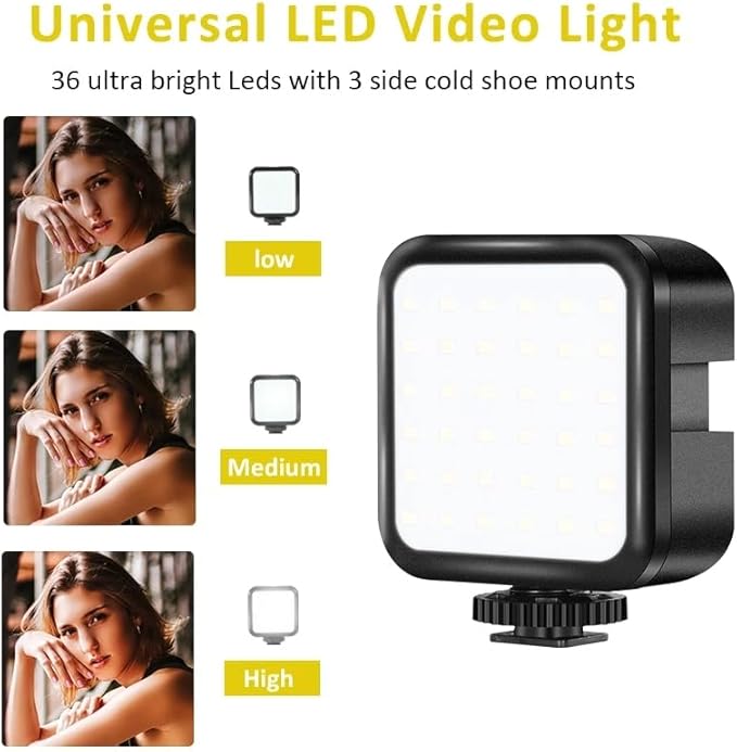 Live Set Fill Light Selfie Stick Tripod – Foldable, with Microphone & Adjustable Lighting Nawazia