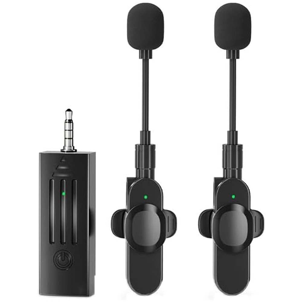 K35D Wireless Microphone – Plug & Play Mini Collar Mic for Vlogging, Streaming & Game Shooting (3.5mm AUX) Nawazia