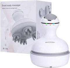 Smart 4D Head Massager | Electric Scalp Massager with 4 Heads & 84 Nodes | Hair Growth & Stress Relief Nawazia