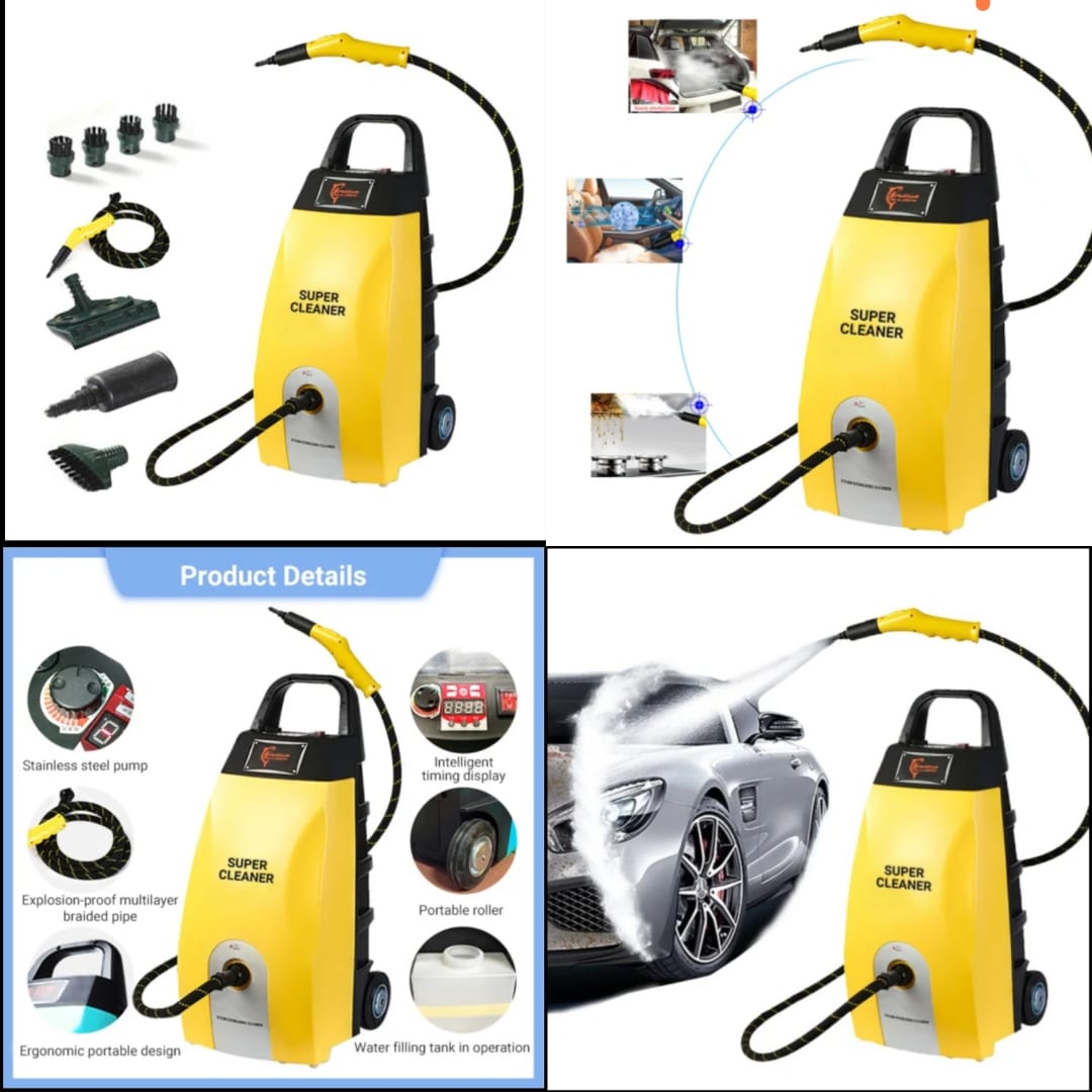 Multi-Function Portable Steam Washing Machine | CE-Certified Engine Washer for Home & Car Cleaning Nawazia