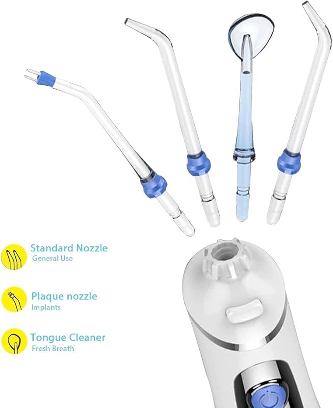 Dental Oral Irrigator – 240ml USB Water Flosser, Waterproof Teeth Cleaner & Mouth Washing Machine Nawazia