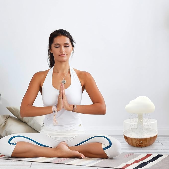 Raining Cloud Night Light Aromatherapy Diffuser | Sleep Aid & Relaxation Nawazia