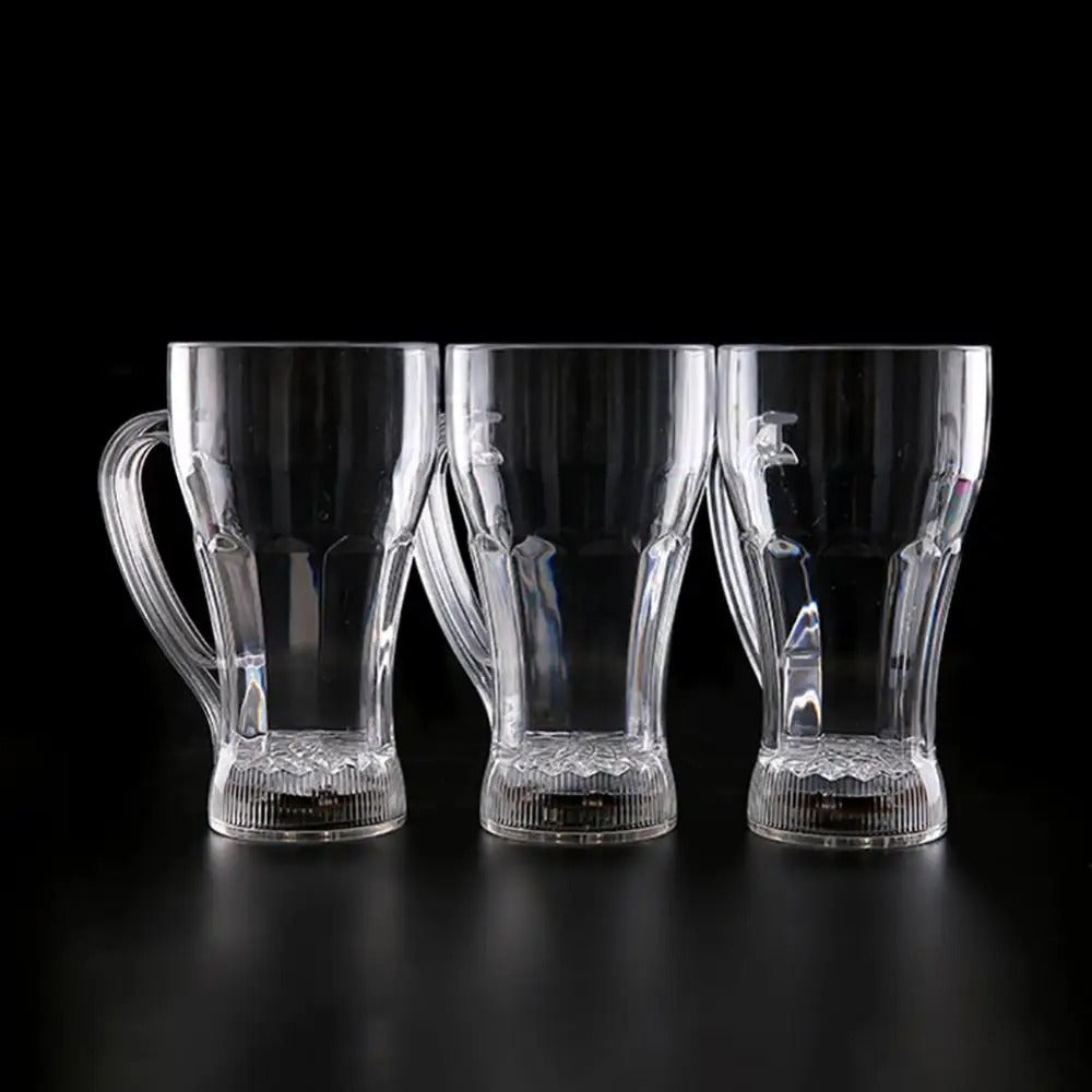 Acrylic LED Flashing Color-Changing Glass | Water-Activated Light-Up Beer Mug & Whiskey Cup for Parties Nawazia
