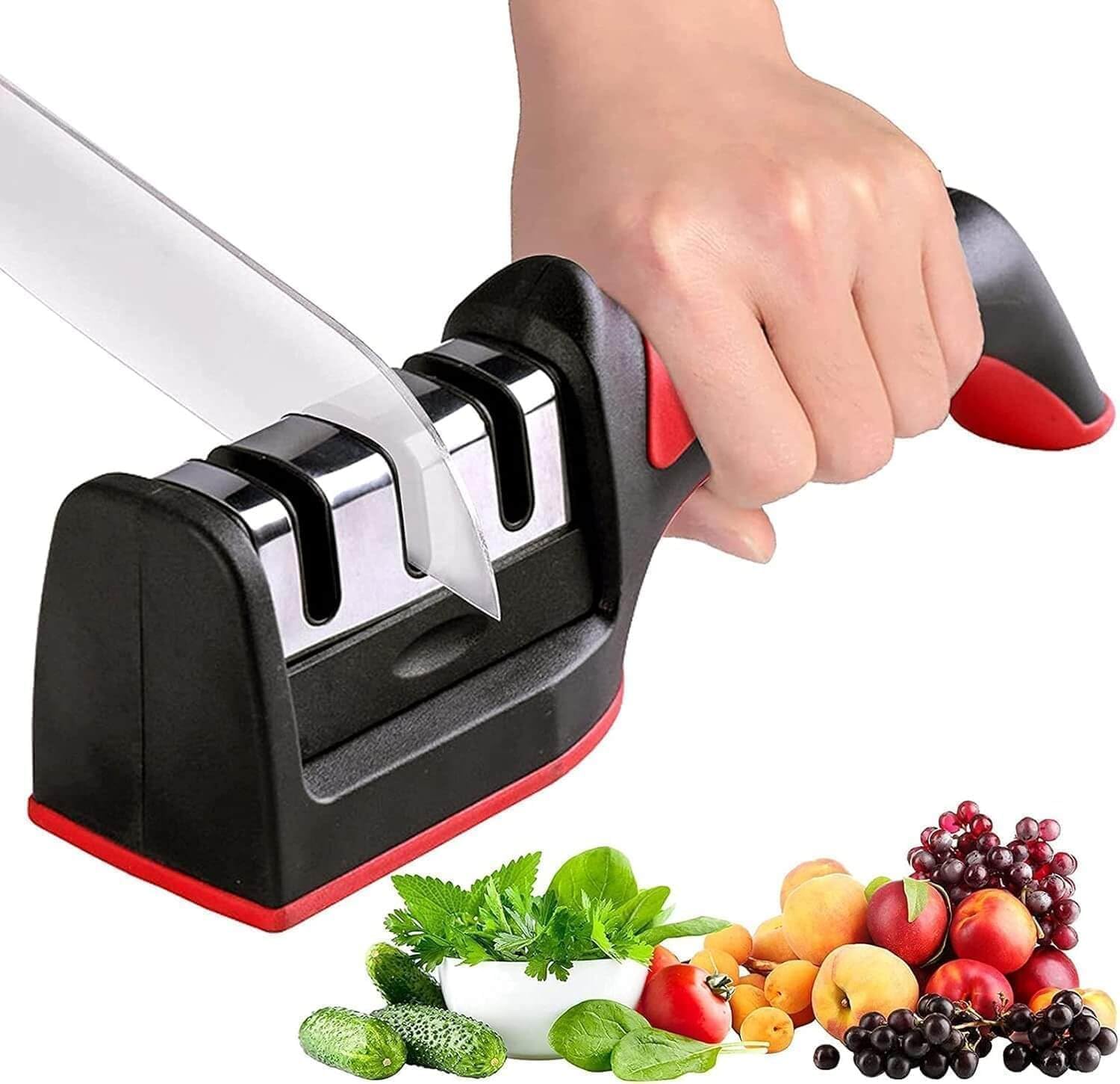 Compact Pull-Through Knife Sharpener