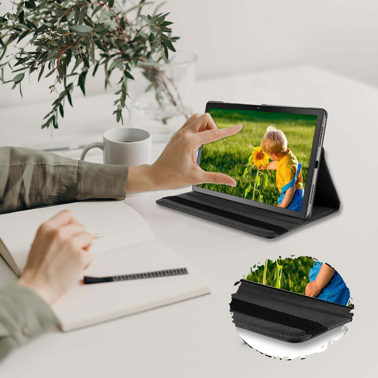 Durable Leather Case for Huawei MatePad Air 11.5 with 360° Rotation and Stand Feature