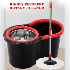 Easy Spin Mop & Bucket Set | 360° Rotating Mop with Stainless Steel Handle
