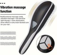 Electric Scalp Massage Comb - LED Light, 3 Vibration Modes