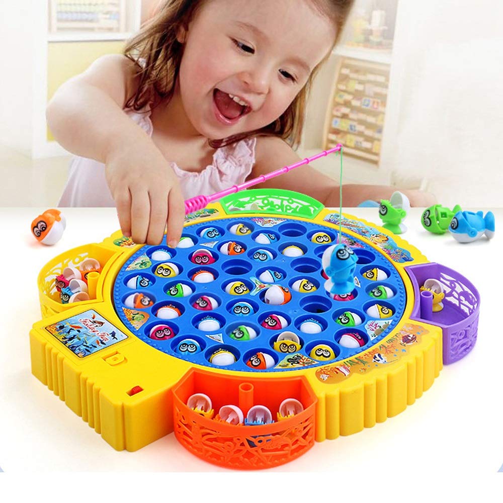 Fishing Game Electronic Musical Rotating Toy in UAE