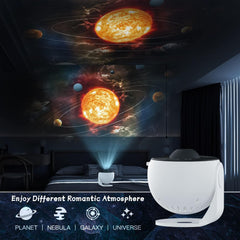 Galaxy Projector – 360° Rotation Star Projector with 13 Replaceable Galaxy Discs, Adjustable Brightness, Ideal for Kids & Adults, UAE Dubai Nawazia