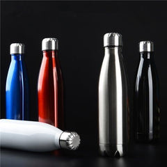 Stainless Steel Water Bottle – 500ml Cola Shape | Maroon ,Black| Hot & Cold Nawazia