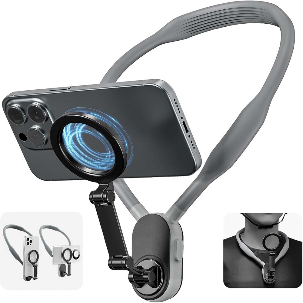 Magnetic Neck Mount - Hands-Free POV/Vlog Phone Holder