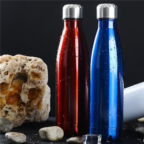 Stainless Steel Water Bottle – 500ml Cola Shape | Maroon ,Black| Hot & Cold Nawazia