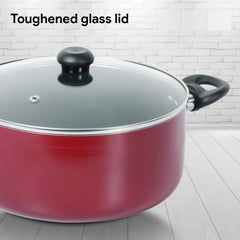 Nonstick Milk Pan with Glass Lid Nawazia Abu Dhabi