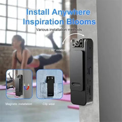 Portable Body Worn Camera with Night Vision, WiFi,