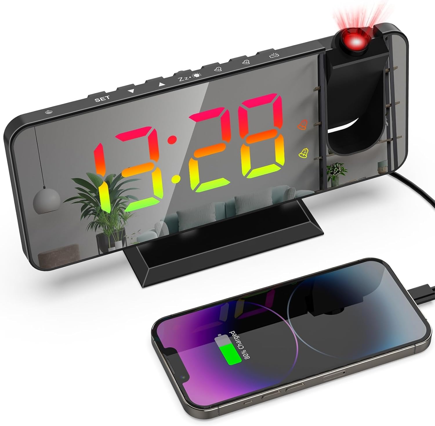 Projection Alarm Clock UAE – Modern Home Gadget with LED Display