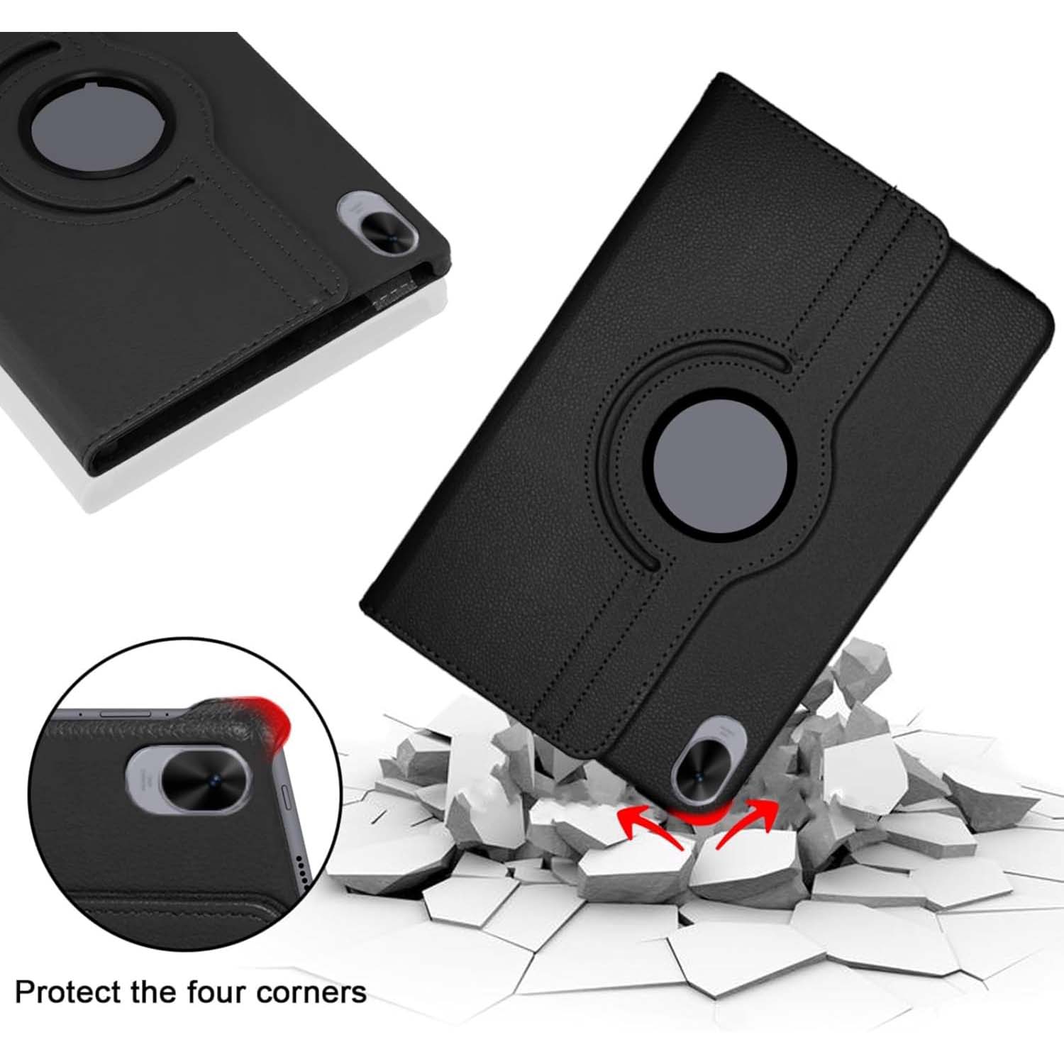 Protective Leather Cover for Huawei MatePad Air 11.5 with Auto Sleep and Rotating Stand