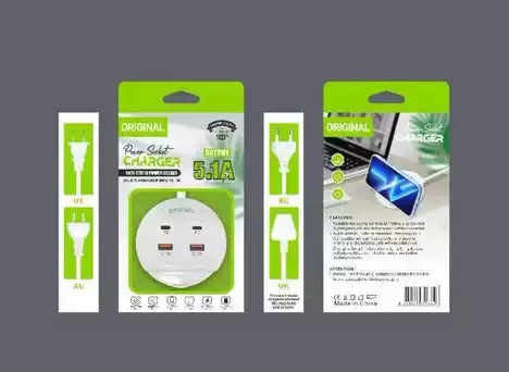 Quick Charge 5.1A Charger with Dual PD+USB Ports