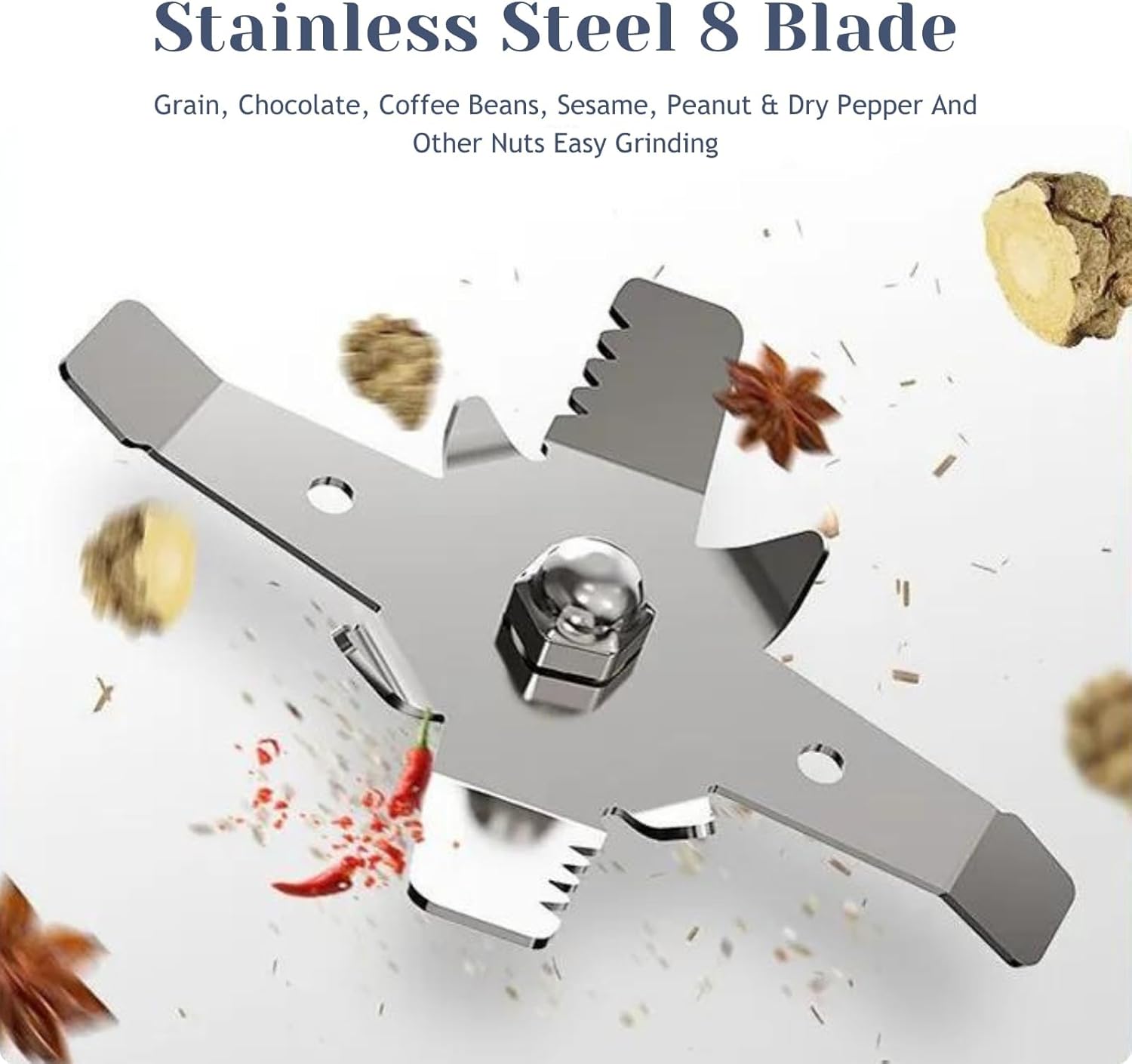 Stainless Steel 8 Blade