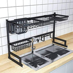 Stainless Steel Dish Drying Rack & Storage Holder