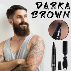 Waterproof Beard Filler Pen Kit | Contoured Beard Pen with Brush