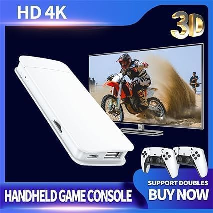 Retro Game Stick M15 | 64GB TV Gaming Console with 20,000+ Games | 4K HDMI-Compatible Nawazia
