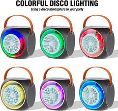 All-In-One Karaoke Machine | Bluetooth Speaker with UHF Wireless Microphones & LED Disco Ball Lights Nawazia