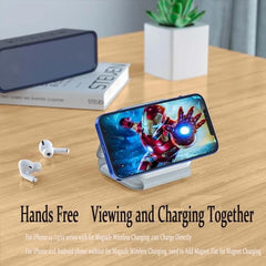 Foldable Magnetic Wireless Charger | 3-in-1 Charging Stand for iPhone, Android, Watches, and AirPods Nawazia